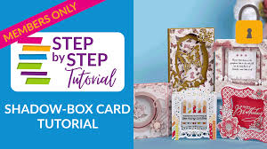 Score at 1/2 increments 4 times on all four sides. Shadow Box Cards Tutorial