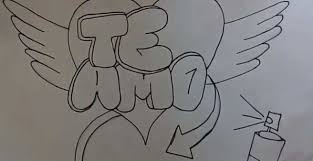 Facebook gives people the power to share. Lláˆ Las Mejores Letras De Graffiti Que Digan Te Amo Te Amo Dibujo Graffiti Dibujos