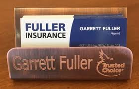 Thank You To The Fuller Insurance Team For My Personalized Trusted Choice Business Card Holder Insurance Agency Independent Insurance Business Card Holders