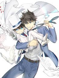 Kudo Shinichi Kaito Kid Kudo Shinichi Kaito Kid In 2020 Conan Comics Kaito Kuroba Conan
