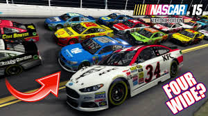 What is the biggest nascar track? Can We Go Four Wide Nascar 15 Daytona Youtube