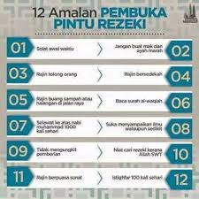 Siapapun orangnya pasti pernah mengalami kesulitan mendapat rezekisiapapun orangnya mesti pernah mengalami masalah kewangan. 12 Amalan Pembuka Pintu Rezeki