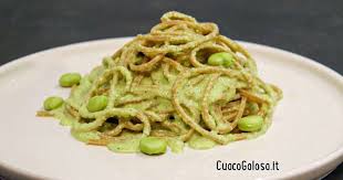 Ditemi di si vi prego. Spaghetti Integrali Con Pesto Di Fave