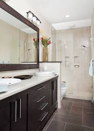 Long And Narrow Guest Bath Eclectic Bathroom Other Metro By In Detail Interiors Brown Tile Bathroom Eclectic Bathroom Long Narrow Bathroom