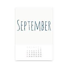 September 2017 calendar services with usa holidays online. September 2017 Calendar Page Clipart Image