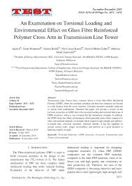 Af 1492 kamal zahari & co af 1505. Pdf An Examination On Torsional Loading And Environmental Effect On Glass Fibre Reinforced Polymer Cross Arm In Transmission Line Tower