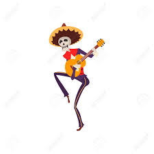 More images for skeleton playing guitar » Skeleton In Mexican National Costume Playing Guitar Dia De Muertos Royalty Free Cliparts Vectors And Stock Illustration Image 102287689
