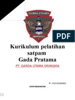 Pasalnya, anggota satpam wajib memiliki sertifikat pendidikan dasar (diksar) gradapratama dari pihak kepolisian yang dikelola setiap badan usaha jasa pengamanan (bujp). Gada Pratama Docx
