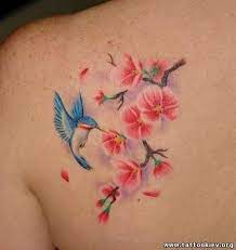 Gorgeous Hummingbird Body Art Tattoos Blossom Tattoo Tattoos