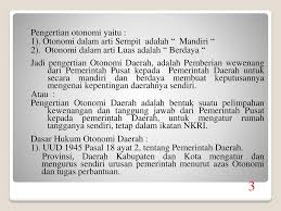 1 Bab Vii Otonomi Daerah 1 Pengertian Otonomi Daerah Ppt Download