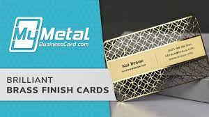 Metal recycling plant business card magnet. Brass Business Cards My Metal Business Card Youtube