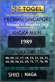 Prediksi Akurat Togel Sgp Minggu 02 Desember 2018 Permainan Angka Buku Gambar Singapura