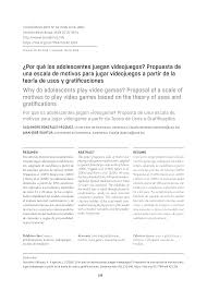 We would like to show you a description here but the site won't allow us. Https Www Researchgate Net Profile Juan Jose Igartua Publication 325474557 Por Que Los Adolescentes Juegan Videojuegos Propuesta De Una Escala De Motivos Para Jugar Videojuegos A Partir De La Teoria De Usos Y Gratificaciones Links 5b202655458515270fc58550 Por Que Los Adolescentes Juegan Videojuegos Propuesta De Una Escala De Motivos Para Jugar Videojuegos A Partir De La Teoria De Usos Y Gratificaciones Pdf
