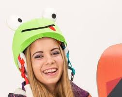 Frog Helmet Cover, Snowboard Helmet Cover, Bike and Cycling Helmet Cover,  Riding Helmet Cover, Rafting Helmet Cover