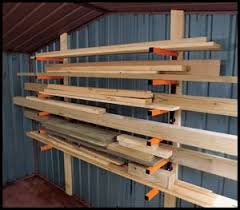 Organizing Rack For Wood Storage Also Available Online From Home Depot Canada Lumber Storage Rack Lumber Storage Shed Shelving