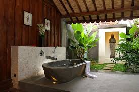 The main features are, first of all, natural materials like stone and wood, and also calm furniture. 23 Outdoor Bathroom Ideas To Inspire Your At Home Oasis