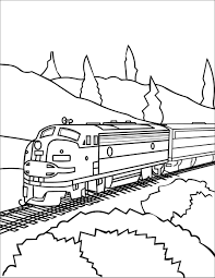 Download or print this christmas train coloring page then using crayons or colored pencils to make a vivid picture. Modern Train Coloring Page Free Printable Coloring Pages For Kids
