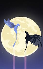 Toothless And Light Fury Dragons Moon Artwork 950x1534 Wallpaper Dragon Wallpaper Iphone How Train Your Dragon Toothless Wallpaper