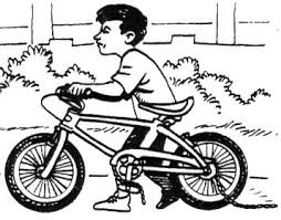 menuntun basikal menatang dulang mengandar bakul mendukung anak ...