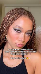 Countdown to Halloween, Day 2: Cleopatra👸🏻🎃, Y’all this look took so  long but it ate!! I tried to make it fairly easy considering the more  advanced inspo I saw😻 I’m in love with how this turned out!!! ...
