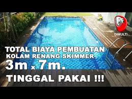 Kami siap memberikan konsep taman dan kolam di rumah anda. Total Biaya Pembuatan Kolam Renang Pribadi Ukuran 3 X 7 Meter Dengan Sistem Sirkulasi Skimmer Youtube