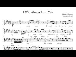 Hoje vamos aprender como cantar a música #iwillalwaysloveyou, música sugerida pelo brother cláudio silva. I Will Always Love You Whitney Houston Alto Sax Sheet Music Cover Youtube