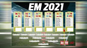 Während am 11.juni 2021 also das eröffnungsspiel türkei gegen italien ausgetragen wird, soll der europameister 2020 einen monat später, also am. Der Grosse Em 2021 Planer Hier Zum Download B Z Berlin