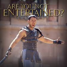 Paramount Home Entertainment - "Are you not entertained?" is one of the  best quotes in Gladiator! #MovieQuoteMonday! | Facebook