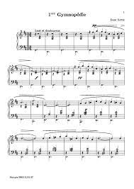 Partitions Gratuites Satie Erik Gymnopedie No 1 Piano Seul Music Chords Free Sheet Music Sheet Music
