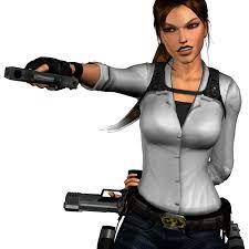 Lara Croft Tomb Raider With Guns Png Image Tomb Raider Lara Croft Tomb Lara Croft