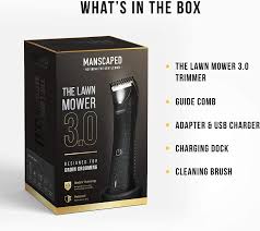 The lawn mower 3.0 from manscaped is the only trimmer you need to keep your manhood looking trim, neat, and clean. Manscaped Electric Groin Hair Trimmer The Lawn Mower 3 0 Replaceable Ceramic Blade Heads Waterproof Wet Dry Clippers Standing Recharge Dock Ultimate Male Hygiene Razor Beauty Personal Care Men S Grooming On Carousell