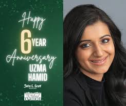 Happy Anniversary, Uzma Hamid! Thank you for 6 years of success with John  L. Scott Redmond! 🎉😀