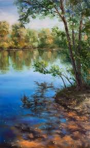 Lake landscape painting print, lake scene watercolor, lake landscape art print, shoreline painting, lake landscape wall art, waterscape art. Morning Painting Original Watercolor Painting Nature Painting Pastel Painting Reflection Watercolor Lake Painting Landscape Watercolor Watercolor Art Collectibles 330 Co Il