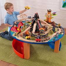 He Would Love This Kidkraft Dinosaur Train Table Costco 129 Train Table Train Set Table Wooden Toy Train