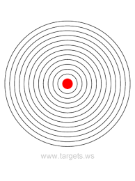 Click on the picture to view the target coloring page. Printable Targets Print Your Own Bullseye Shooting Targets