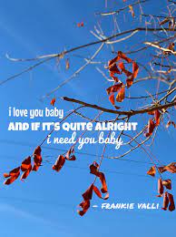 Can T Take My Eyes Off You Frankie Valli Frankie Valli I Love You Baby Frankie
