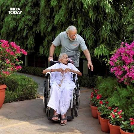 India Today | PM Narendra Modi's mother, Heeraben Modi, passed away aged  100 in the wee hours of Friday. The prime minister often spoke of the bond  he... | Instagram