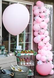 Birthday Party Ideas For 19 Year Old Female Pink Balloon Garland With Images 60th Birthday Party 60th Birthday Pink Party Decorations