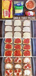 Quick Easy Mini Garlic Toast Pizzas The Lazy Dish Recipe Fun Easy Recipes Kids Cooking Recipes Easy Meals For Kids