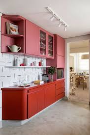 This colorful space is a. 25 Bold And Inspiring Red Kitchen Decor Ideas Shelterness