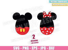 Download Mickey And Minnie Easter Egg Svg Dxf Png Disney Pants Bow Cut File