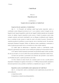 A) din codul fiscal, pentru a se califica drept opera iuni scutite de tax, serviciile. Https Media Hotnews Ro Media Server1 Document 2014 07 12 17659737 0 Proiectul Noului Cod Fiscal Varianta Actualizata Data 11 Iulie 2014 Pdf