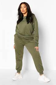 Plus Oversized Joggers Boohoo In 2021 Plus Size Joggers Joggers Outfit Tracksuit Women