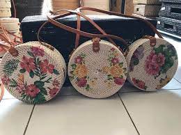 Striped (29) select items (29). Bali Rattan Bag New Floral Design Women S Fashion Bags Wallets Beach Bags On Carousell