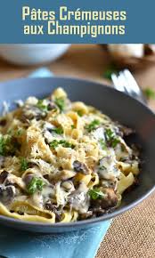Pates Cremeuses Aux Champignons In 2020 Healthy Crockpot Recipes Chicken Crockpot Recipes Vegetarian Recipes Easy