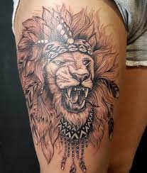 African queen in map tattoo on thigh. Mysterious Tribal Tattoos On Media Democracy African Tattoo Tribal Tattoos For Women African Tribal Tattoos