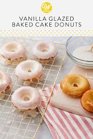 Vanilla Glazed Baked Cake Donut Recipe Recipe Donut Glaze Recipes Cake Donuts Recipe Dessert Recipies