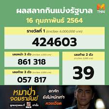 ตรวจหวย งวดวันที่ 1 มิถุนายน 2564 ล่าสุด โดยการออกสลากกินแบ่งรัฐบาล ออกเวลา 14.30 น. Facebook