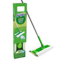 New & improved swiffer wetjet absorbs. Swiffer Trousse De Depart De Nettoyage De Plancher Tout Usage Swiffer Sweeper Dry Wet Av Home Depot Canada