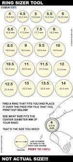 Finger Sizer Mm Chart For Rings Printable Ring Size Chart Bead Size Chart Ring Chart